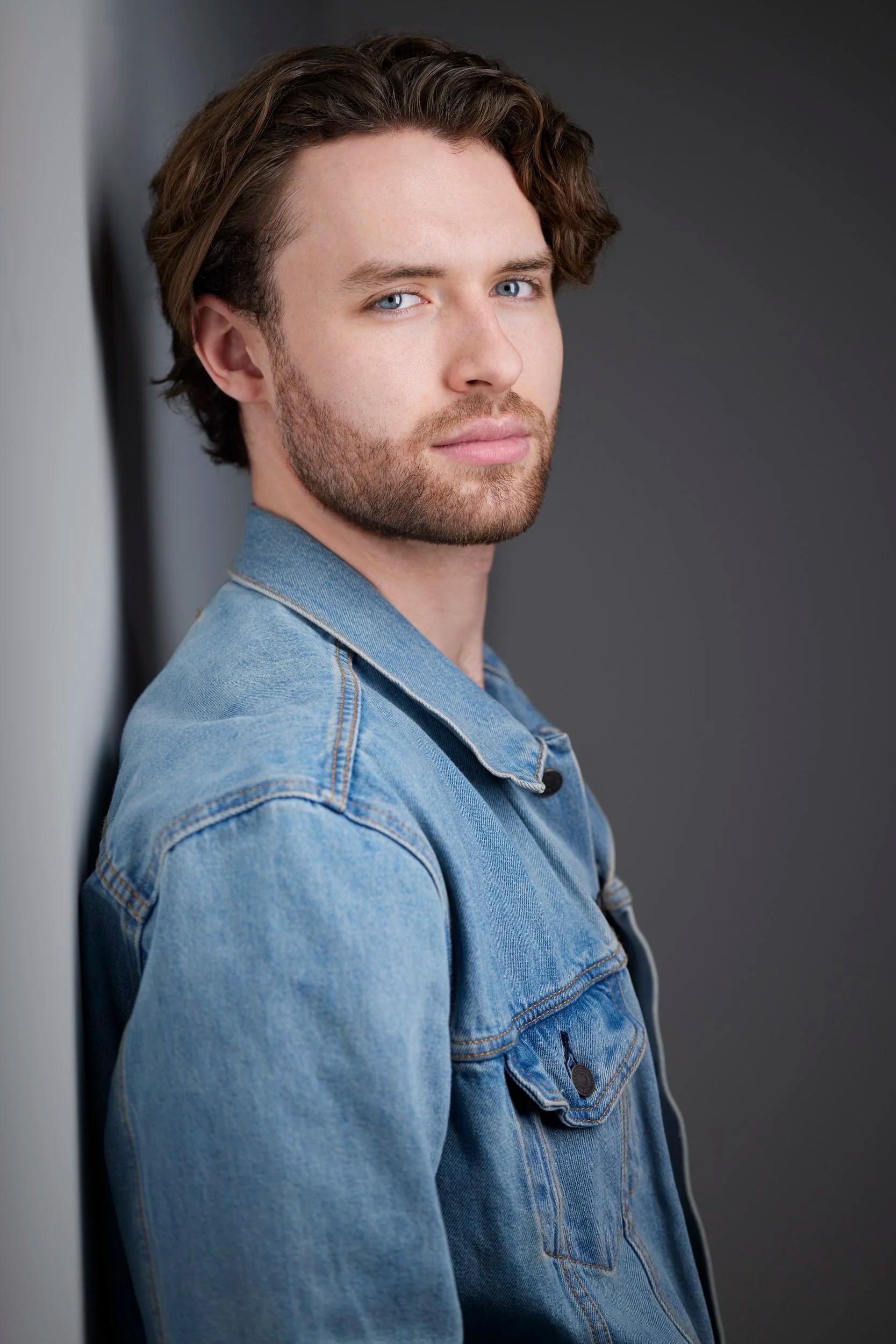 Patrick Lynn, actor headshot in Ryan Parker Photography's Edmonton studio
