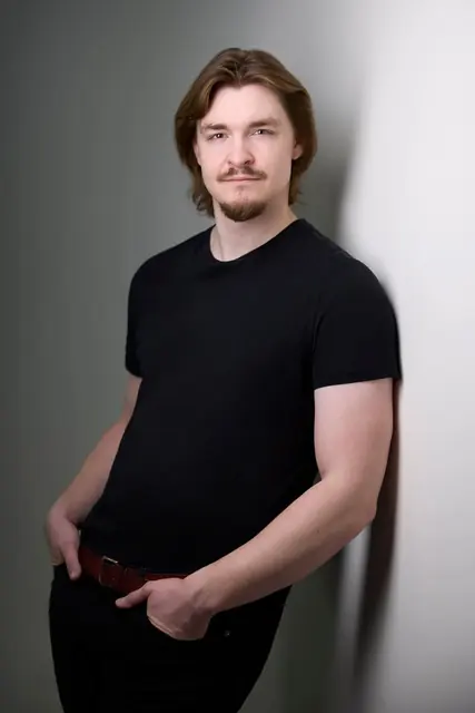 Christian Krushel, actor headshot, Edmonton