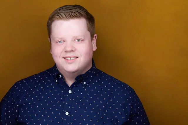 Jordan Schultz, actor headshot, Edmonton