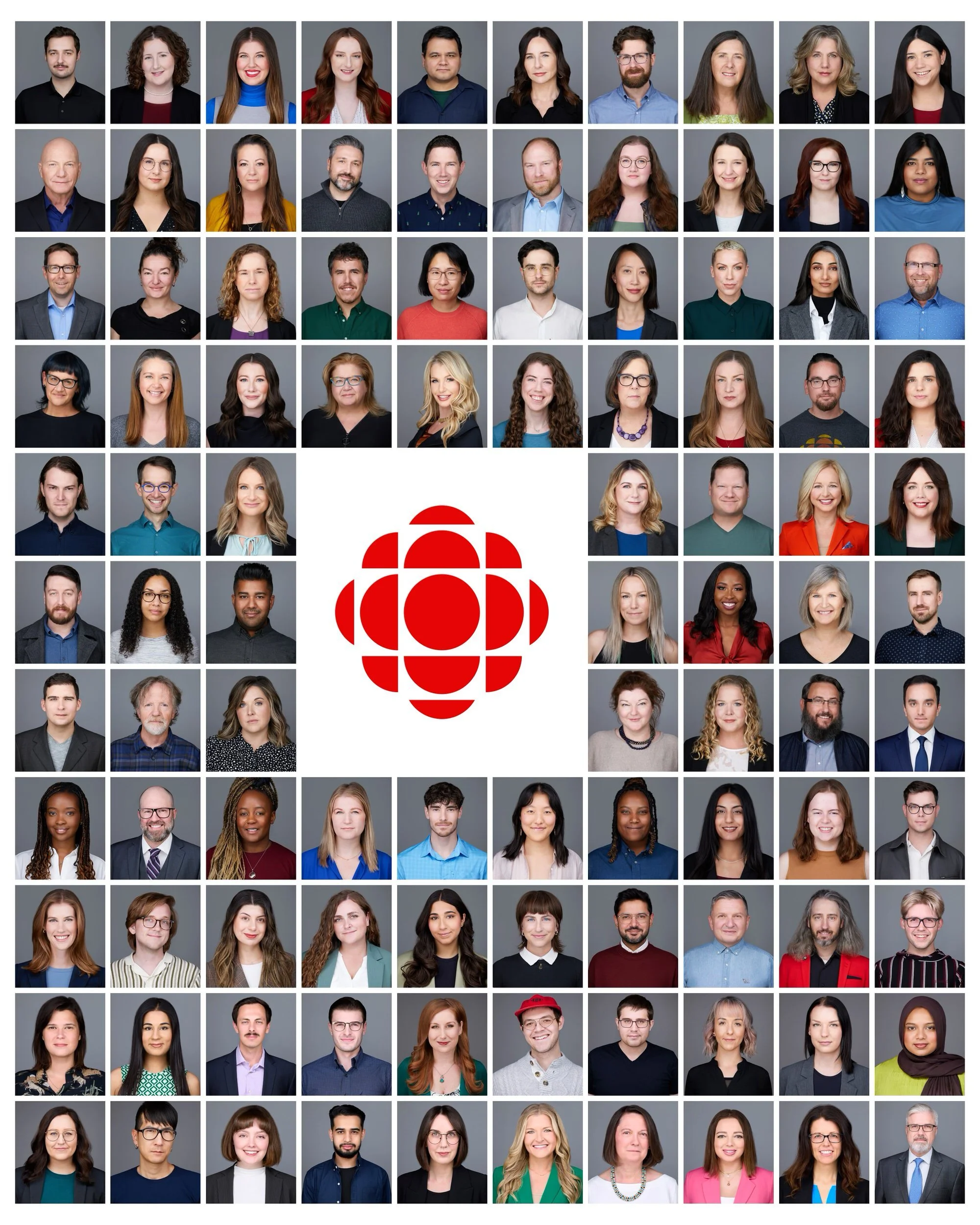 CBC team headshot grid, Edmonton