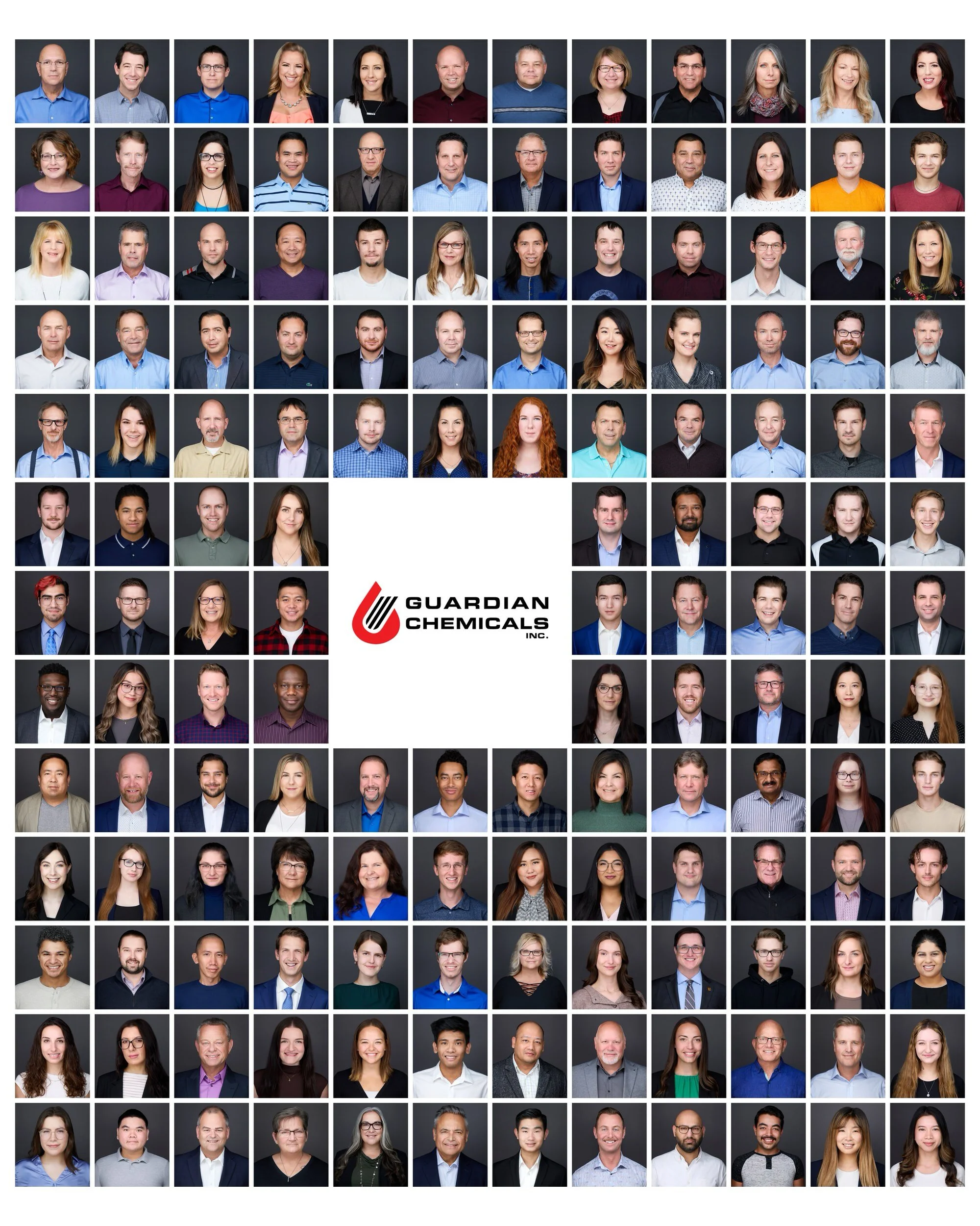 Guardian Chemicals staff headshots, added to since 2018