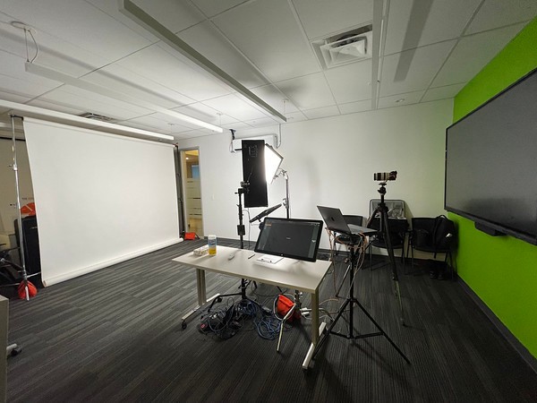 On-location shoot with ample space