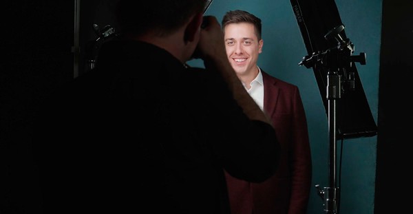 Photo — you working, camera/studio setup