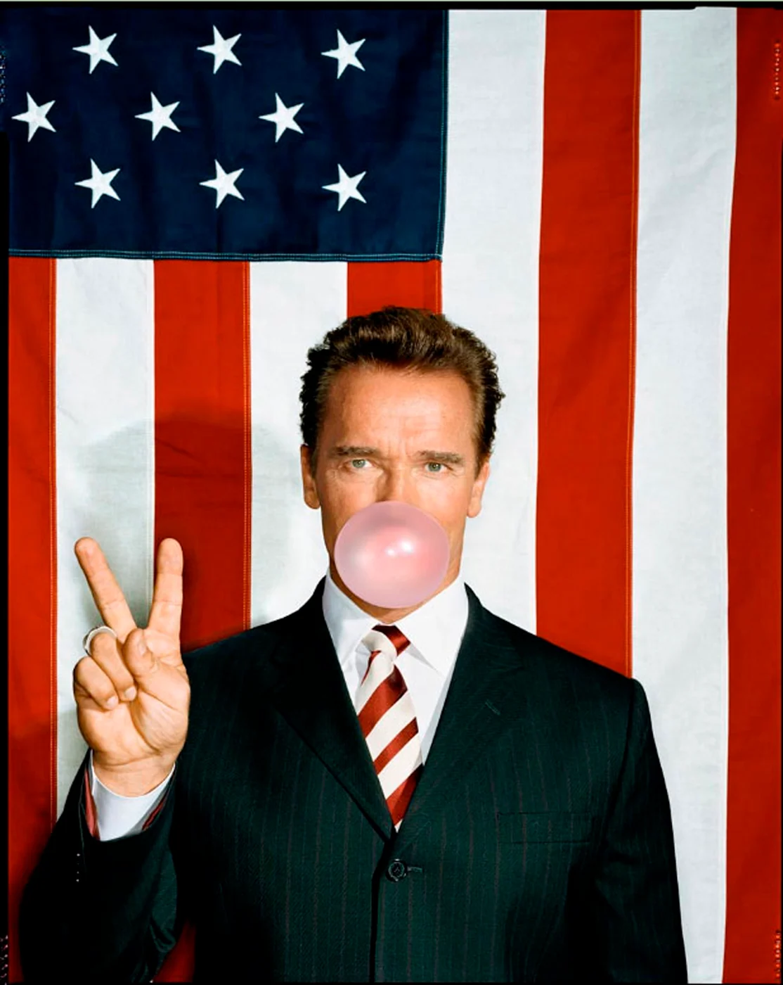 Dan Winters's portrait of Arnold Schwarzenegger