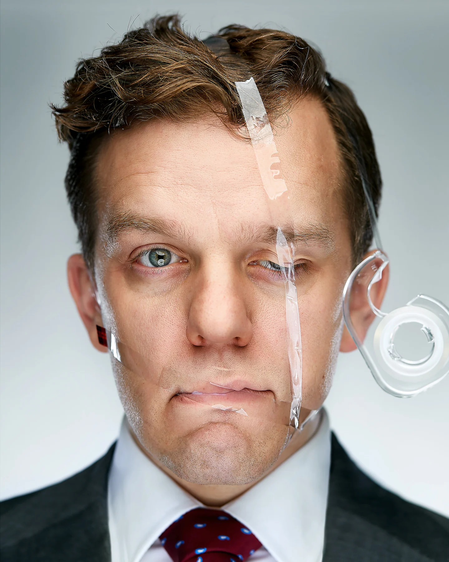 Ryan Parker's re-creation of Martin Schoeller's portrait of Steve Carell